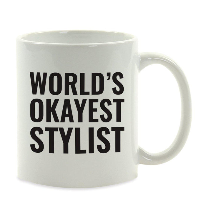 World's Okayest Coffee Mug Gag Gift-Set of 1-Andaz Press-Stylist-