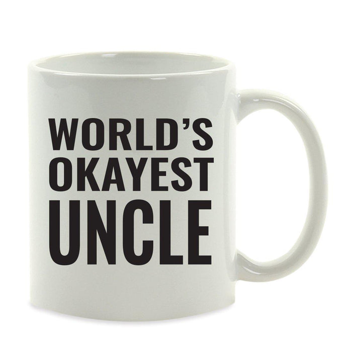 World's Okayest Coffee Mug Gag Gift-Set of 1-Andaz Press-Uncle-