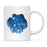 Zodiac Blue Watercolor Ceramic Coffee Mug-Set of 1-Andaz Press-Aries-
