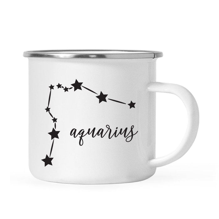 Zodiac Minimal Black Campfire Mug-Set of 1-Andaz Press-Aries-