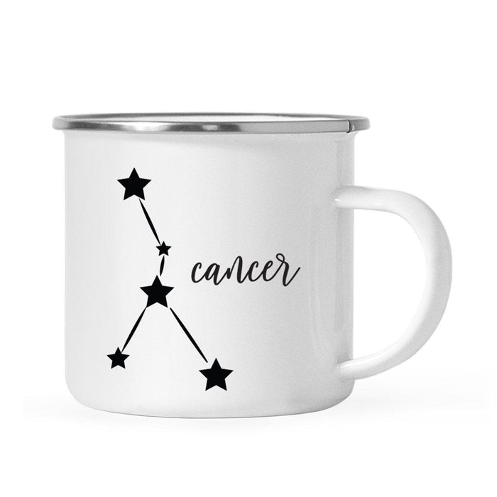 Zodiac Minimal Black Campfire Mug-Set of 1-Andaz Press-Cancer-