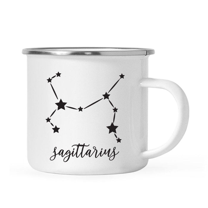 Zodiac Minimal Black Campfire Mug-Set of 1-Andaz Press-Sagittarius-