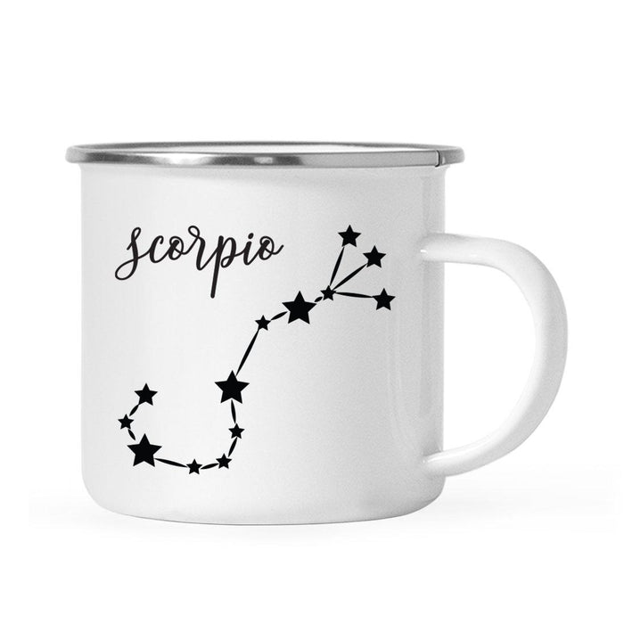 Zodiac Minimal Black Campfire Mug-Set of 1-Andaz Press-Scorpio-