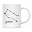 Zodiac Minimal Black Ceramic Coffee Mug-Set of 1-Andaz Press-Aries-