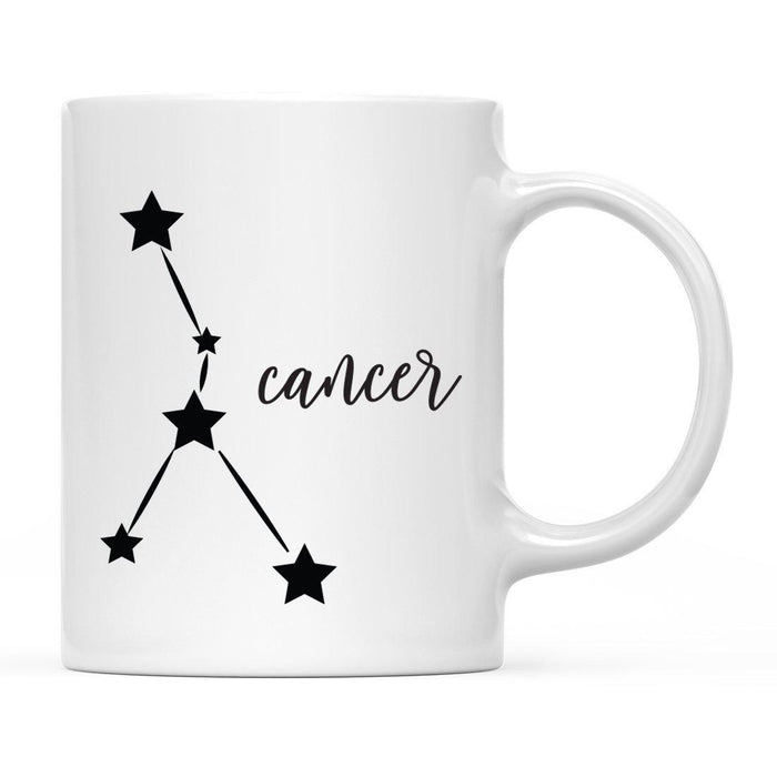 Zodiac Minimal Black Ceramic Coffee Mug-Set of 1-Andaz Press-Aries-