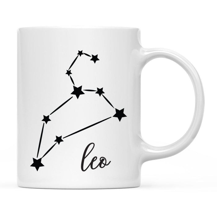 Zodiac Minimal Black Ceramic Coffee Mug-Set of 1-Andaz Press-Aries-
