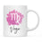 Zodiac Watercolor Pink Ceramic Coffee Mug-Set of 1-Andaz Press-Aries-