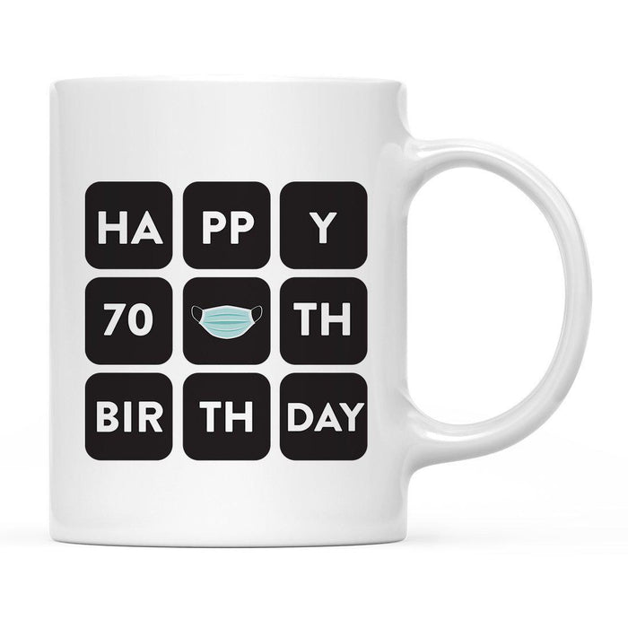 Zoom Birthday Ceramic Coffee Mug-Set of 1-Andaz Press-Happy 70th Birthday-